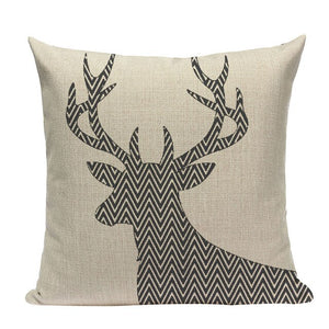 Nordic Home Decorative Cushion Covers Original Bear Deer Cushions Custom High Quality Decor 45Cmx45Cm Square Printed Pillow Case