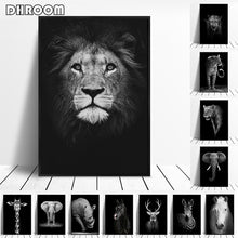 Load image into Gallery viewer, Canvas Painting Animal Wall Art Lion Elephant Deer Zebra Posters and Prints Wall Pictures for Living Room Decoration Home Decor