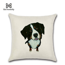 Load image into Gallery viewer, Animal Series Cartoon Dog Expressions 45*45cm Cushion Cover Linen Throw Pillow Car Home Decoration Decorative Pillowcase